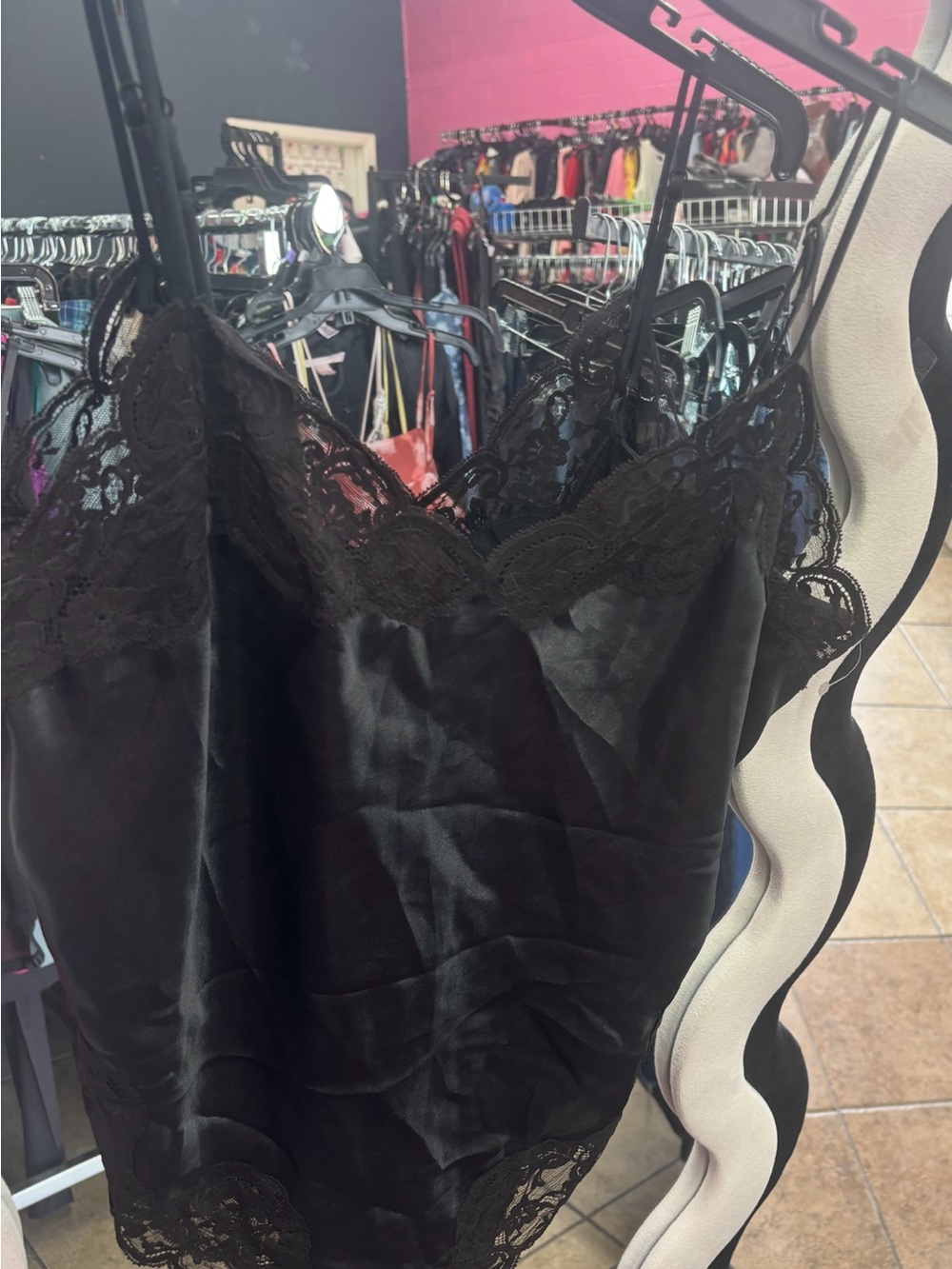 TRUE VINTAGE Wonder Maid Fine Lingerie Lace Trim Satin Chemise - Women’s Slip